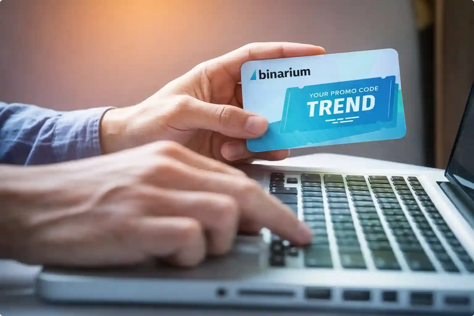 TREND promo code for Binarium — +100% bonus on first deposit
