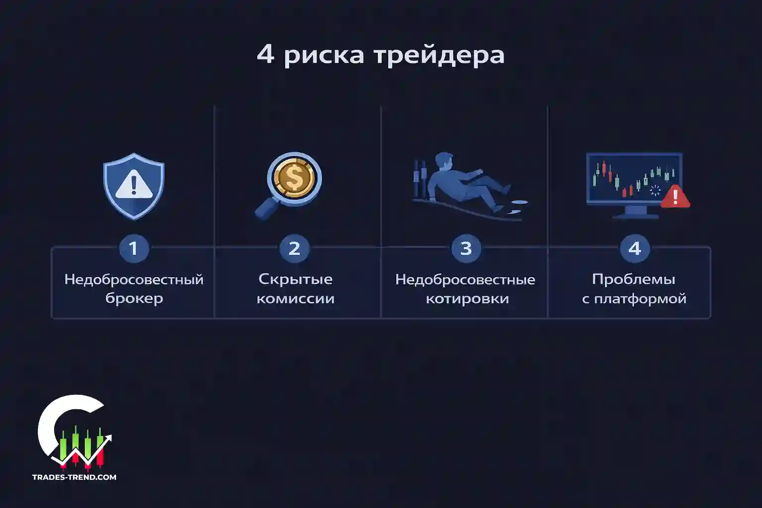 Риски работы через брокера на бирже