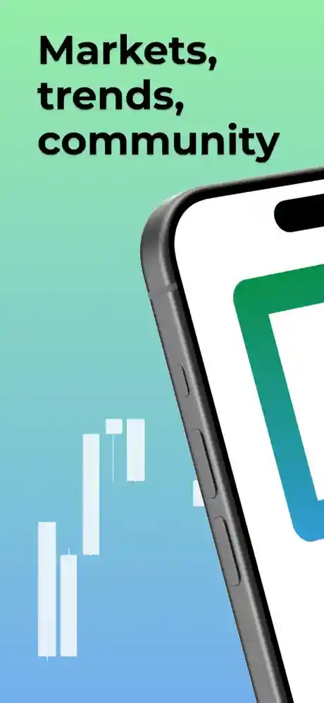 Binarium app on iPhone — main screen of the iOS trading platform