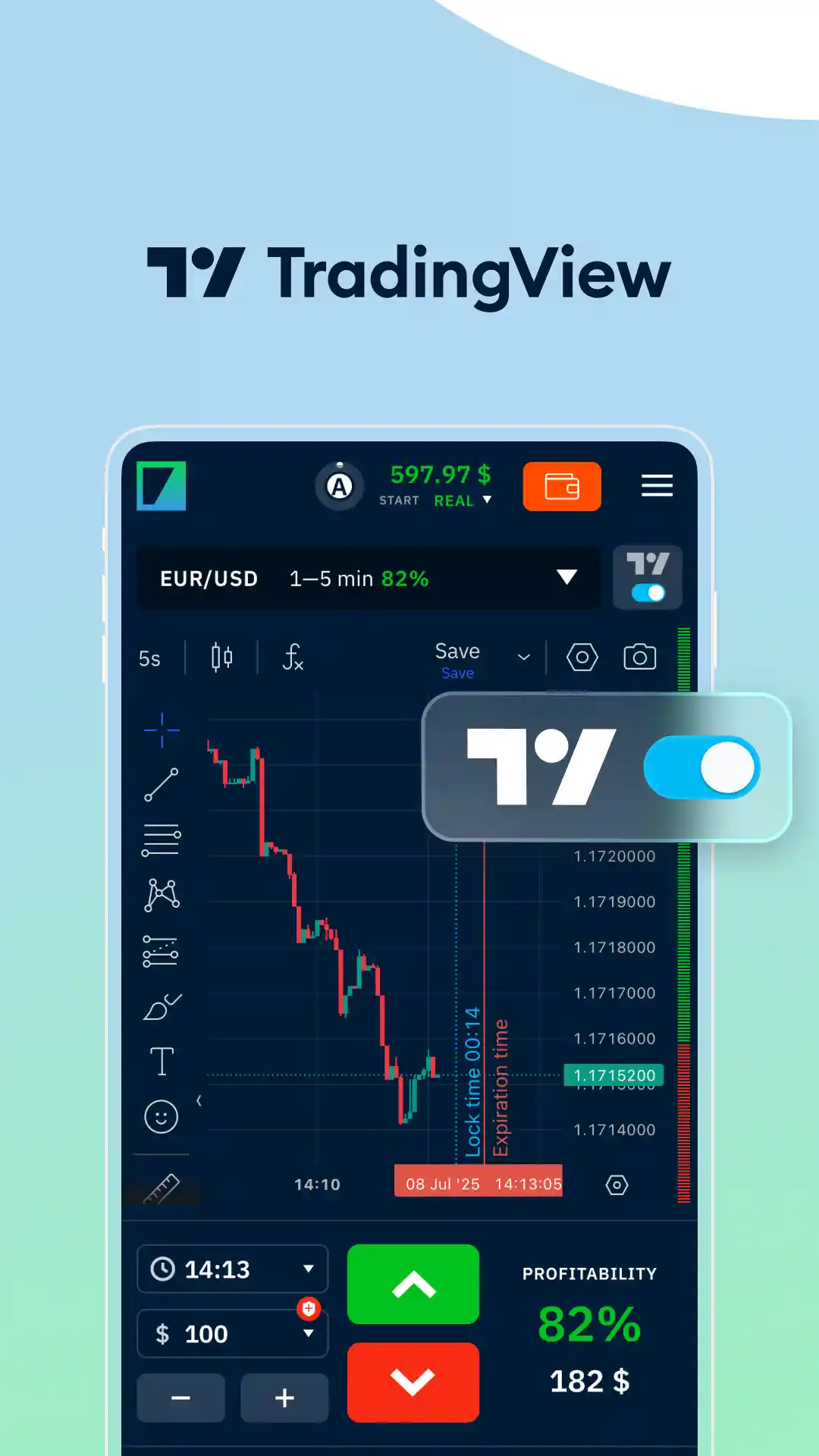 Binarium tradeback — completed trades history and trading statistics