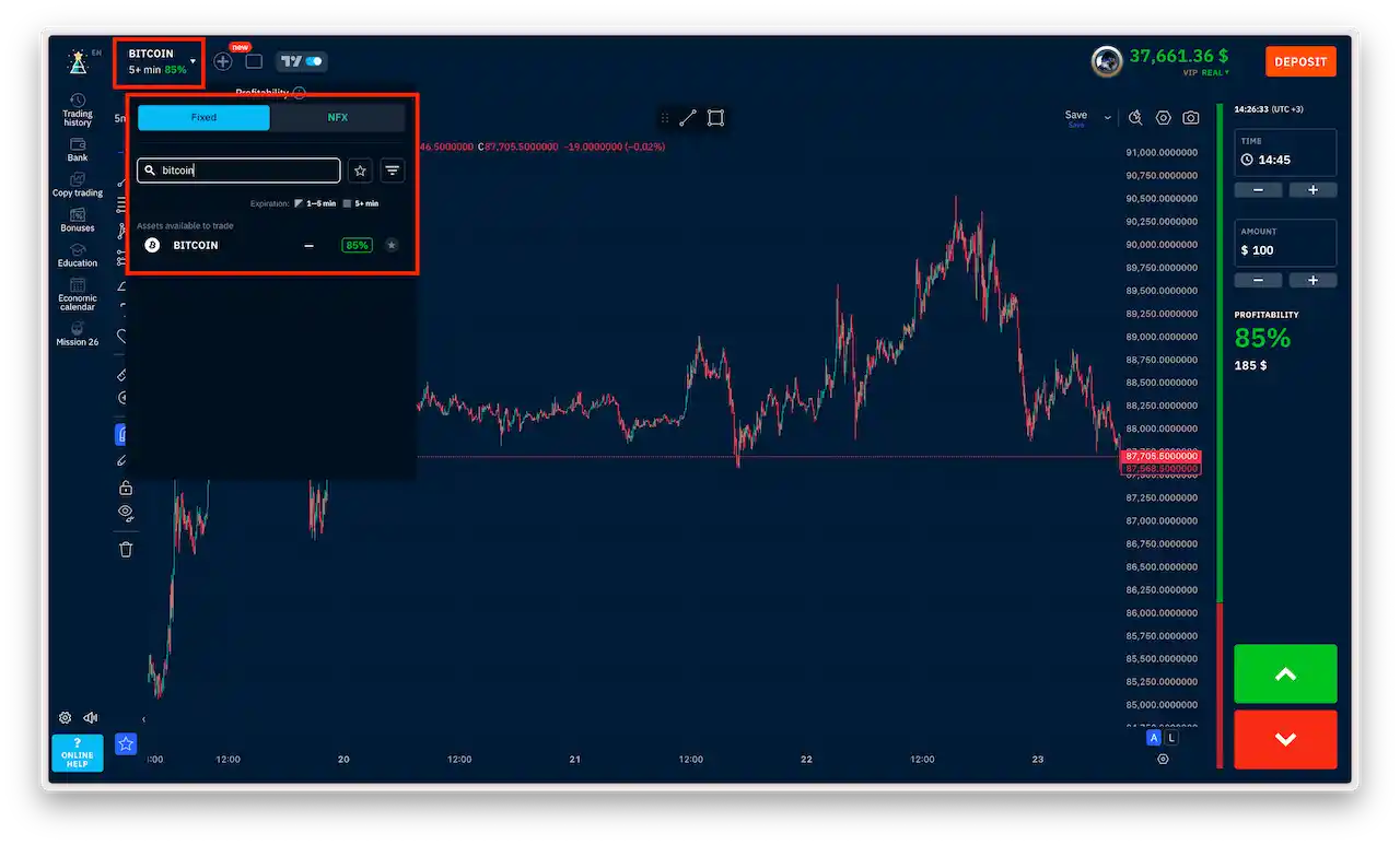 Bitcoin volatility chart: sharp swings and risk