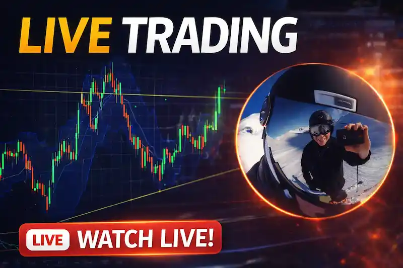 Live trading session: learning on real market examples