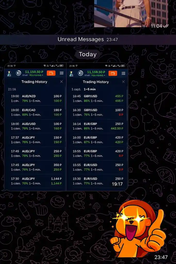 Screenshot of a reader’s trading result — review 3