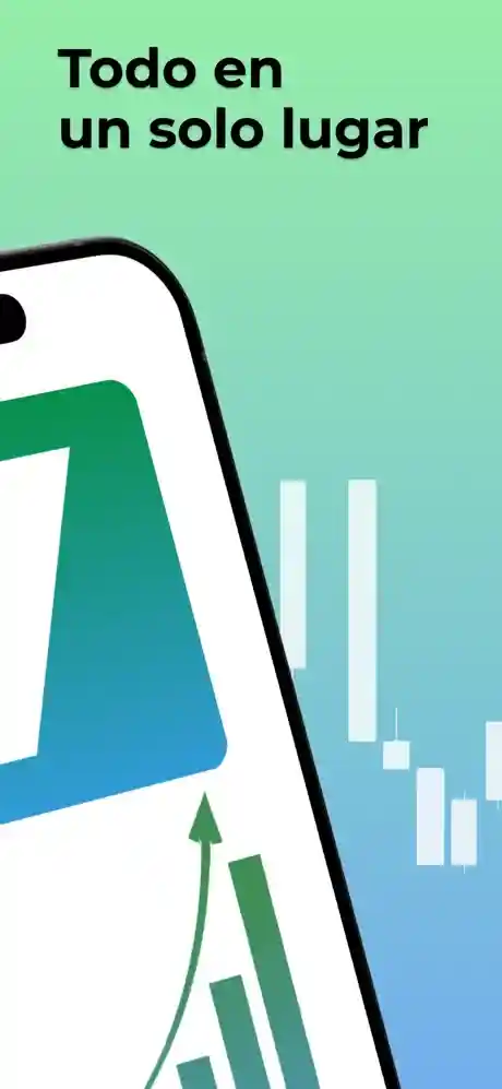 Pantalla de trading de Binarium en iPhone: gráfico del activo y botones para abrir operaciones