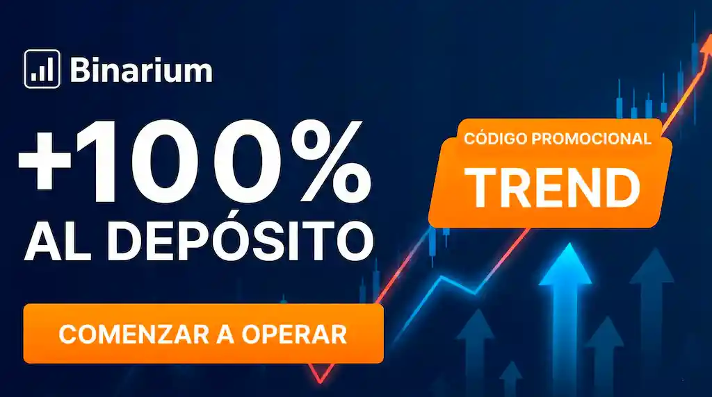 Código promocional TREND en Binarium: +100% al depósito