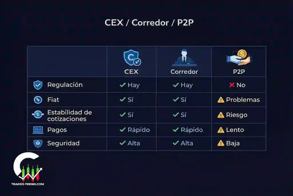 Intermediario en operaciones en un exchange cripto: cómo funciona