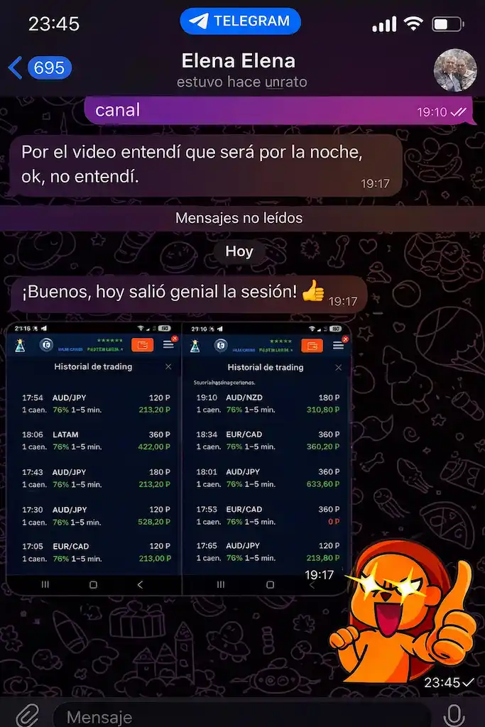 Captura del resultado de un lector — reseña 5