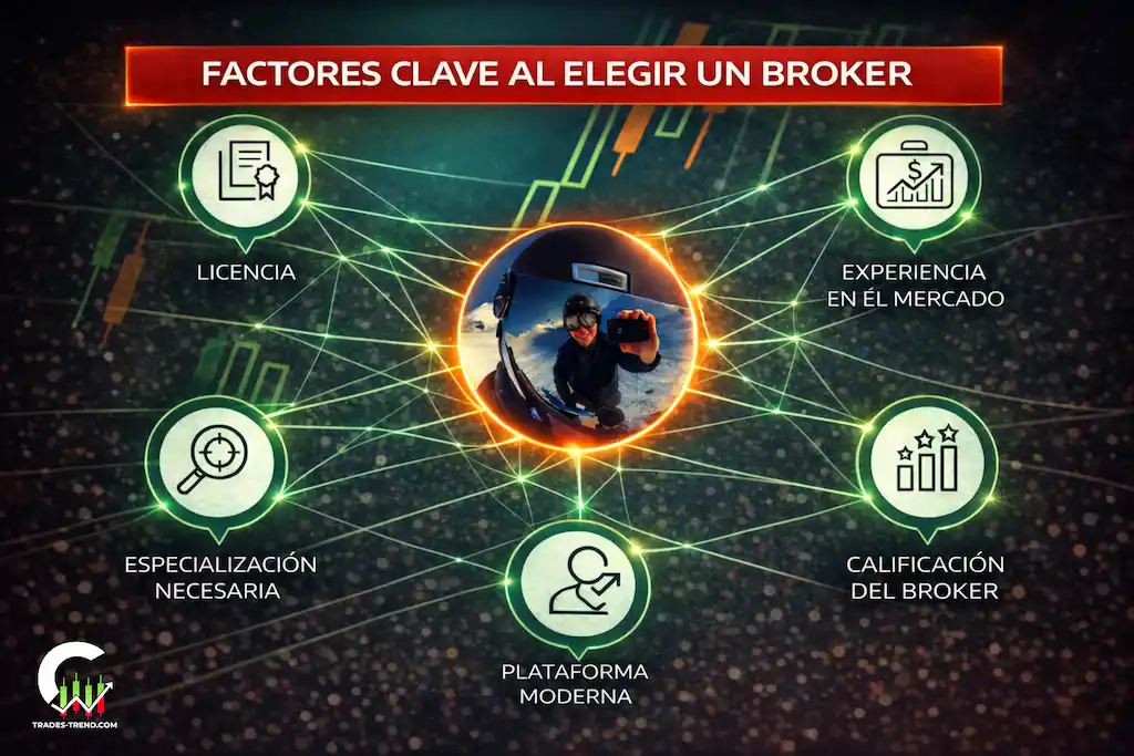 Factores clave para elegir un bróker