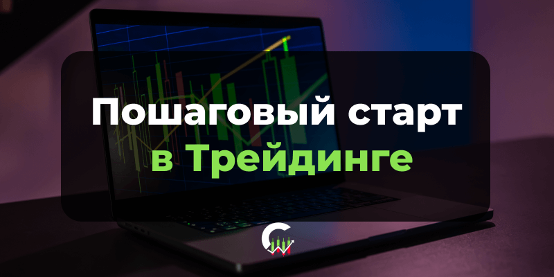 Пошаговый старт в трейдинге с нуля: ноутбук с биржевым графиком